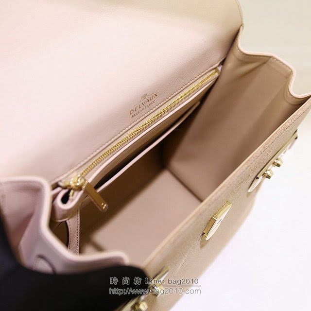 DELVAUX女包 限量版 比利時德爾沃Delvaux tempete系列 純手工製作 德爾沃女手提包 手腕包 TP0028拼色絨面焦糖  fcs1432